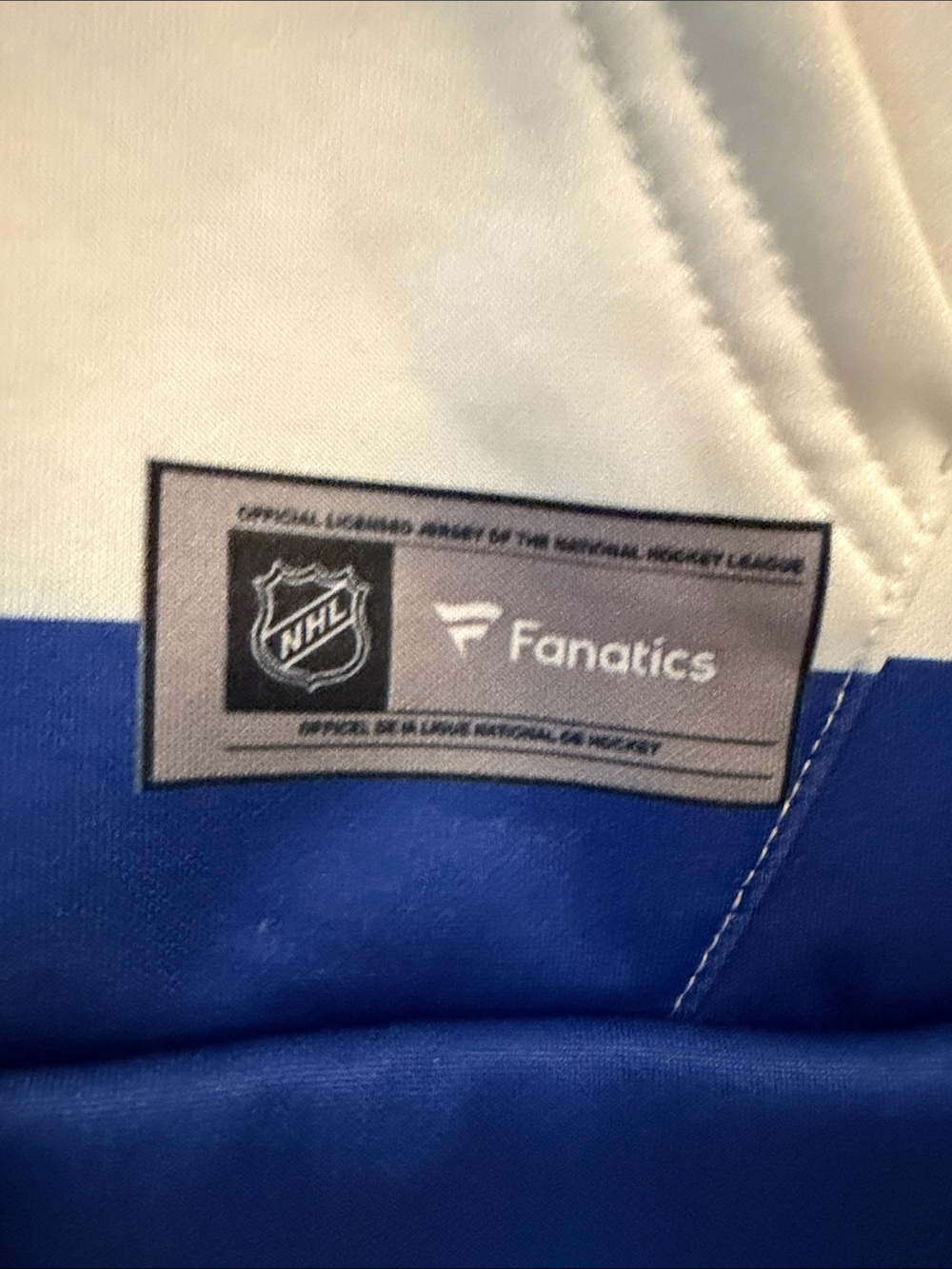 Fanatics White, Blue & Red NYR Crewneck Sweater - Picture 3 of 3